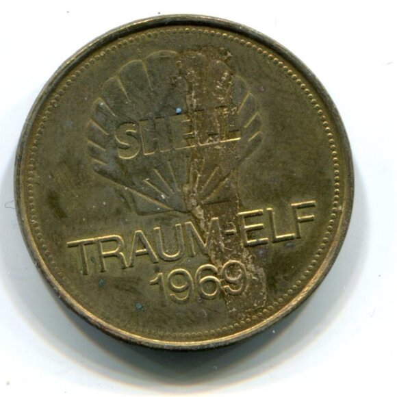 1969 SHELL Germany Horst-Dieter Hottges Football Medal (b559-17) - Picture 2 of 2